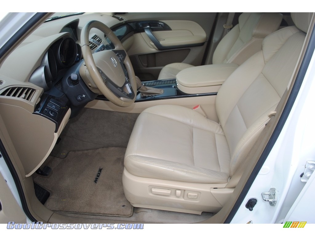 2008 MDX Technology - Aspen White Pearl / Taupe photo #12