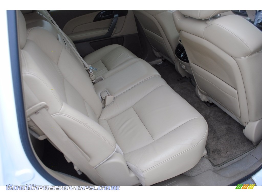 2008 MDX Technology - Aspen White Pearl / Taupe photo #29