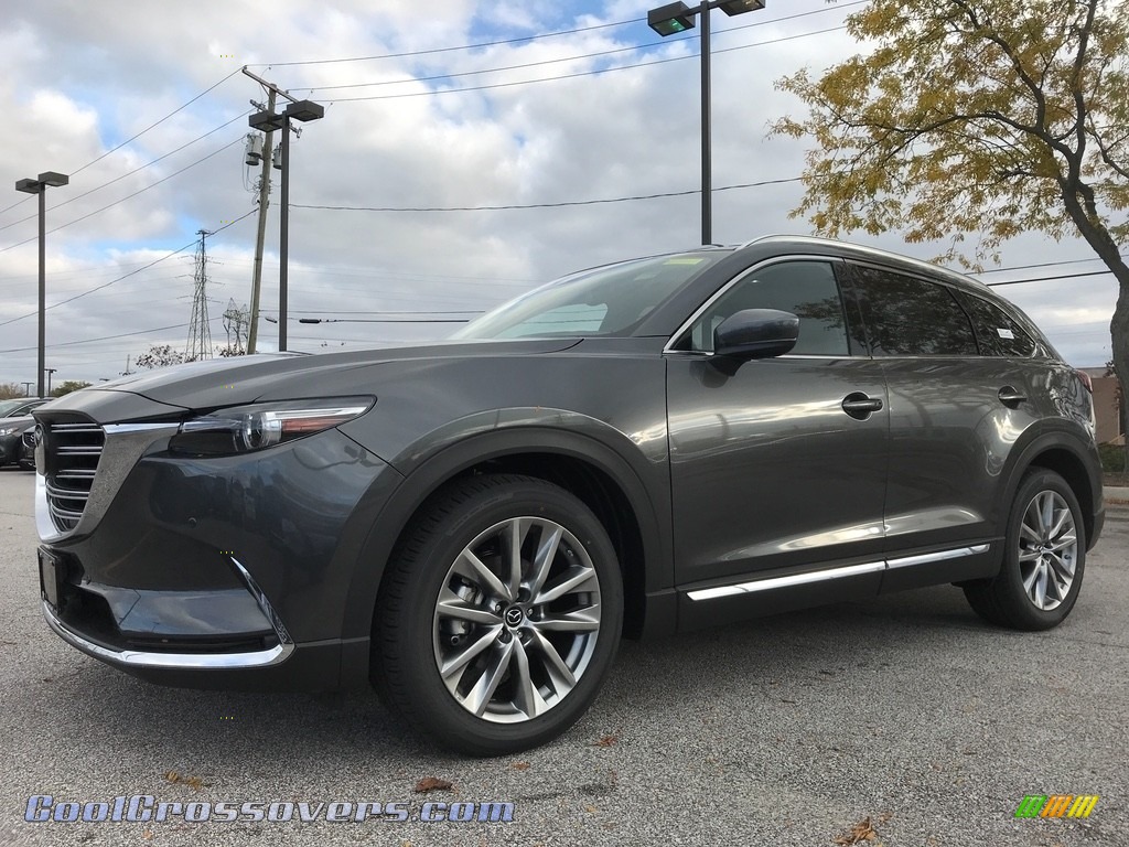 2018 CX-9 Signature AWD - Machine Gray Metallic / Auburn photo #1