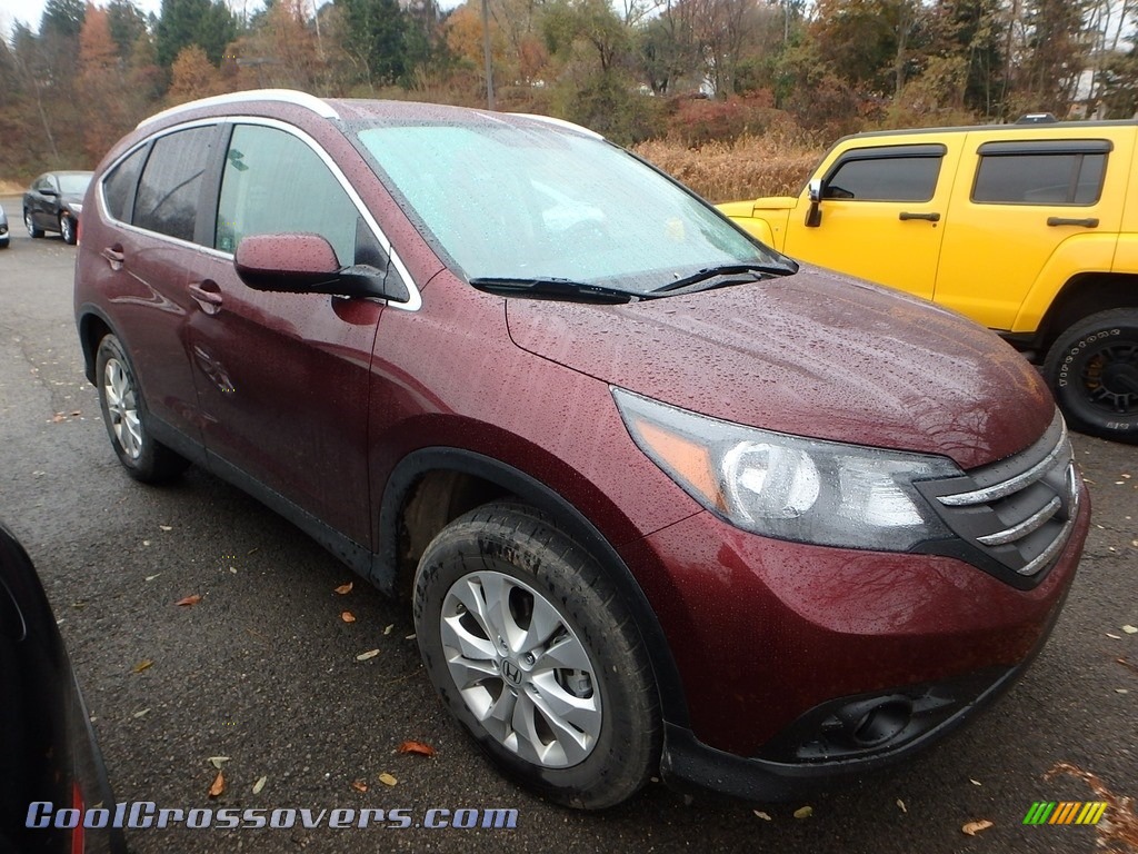 2012 CR-V EX-L 4WD - Basque Red Pearl II / Beige photo #5