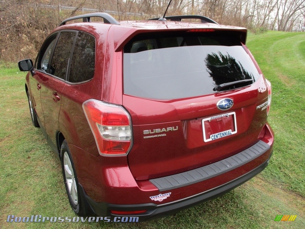 2015 Forester 2.5i Limited - Venetian Red Pearl / Gray photo #12