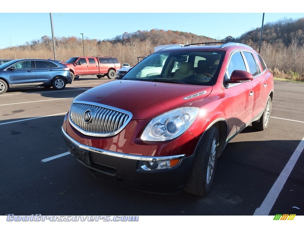 2011 Enclave CXL AWD - Red Jewel Tintcoat / Cashmere/Cocoa photo #3