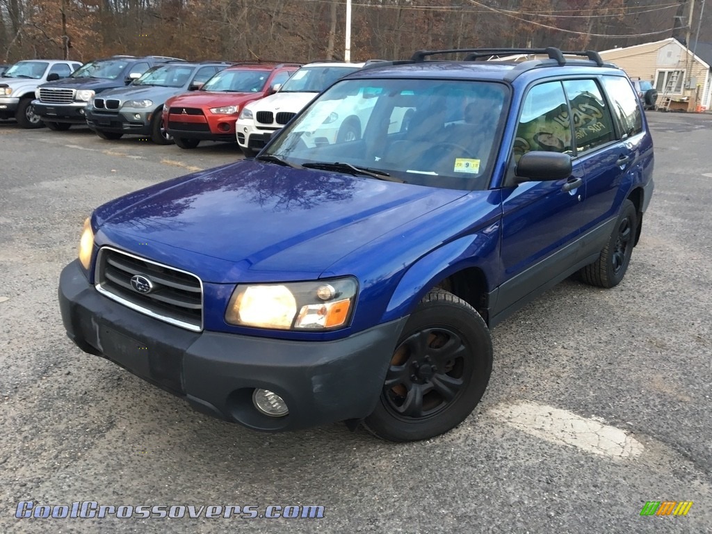 2004 Forester 2.5 X - Pacifica Blue Pearl / Gray photo #1