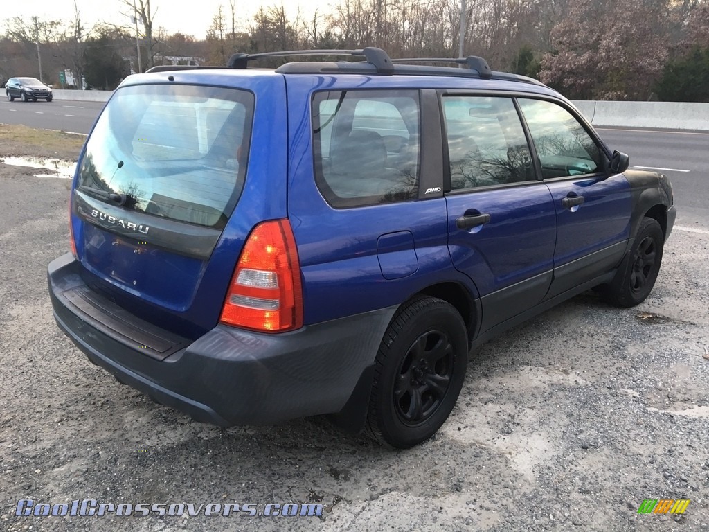 2004 Forester 2.5 X - Pacifica Blue Pearl / Gray photo #5