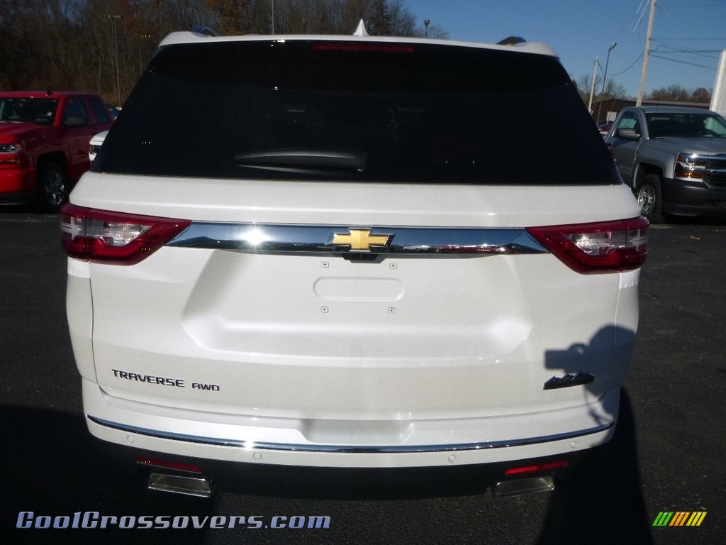 2018 Traverse High Country AWD - Iridescent Pearl Tricoat / High Country Jet Black/Loft Brown photo #4