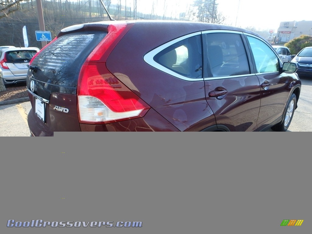 2014 CR-V EX AWD - Basque Red Pearl II / Gray photo #5
