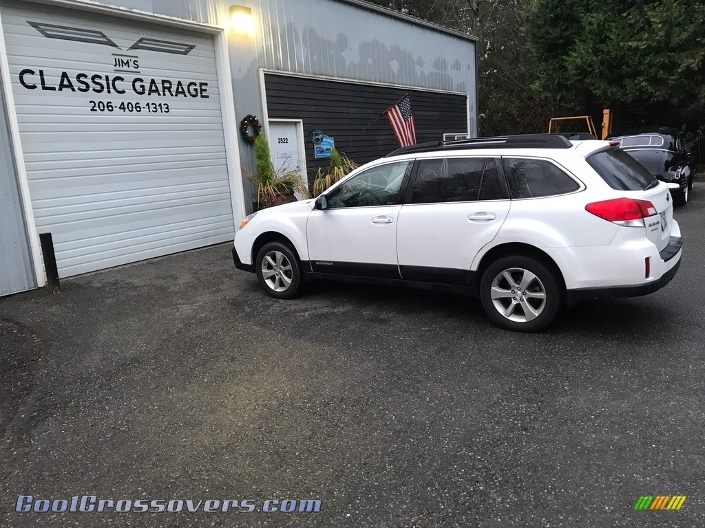 2014 Outback 2.5i Limited - Satin White Pearl / Ivory photo #3
