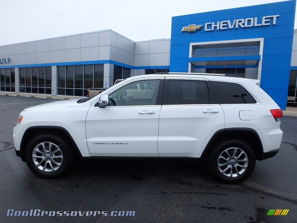 2014 Grand Cherokee Limited 4x4 - Bright White / New Zealand Black/Light Frost photo #3