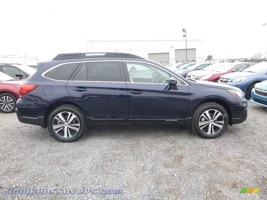 2018 Outback 2.5i Limited - Dark Blue Pearl / Ivory photo #3
