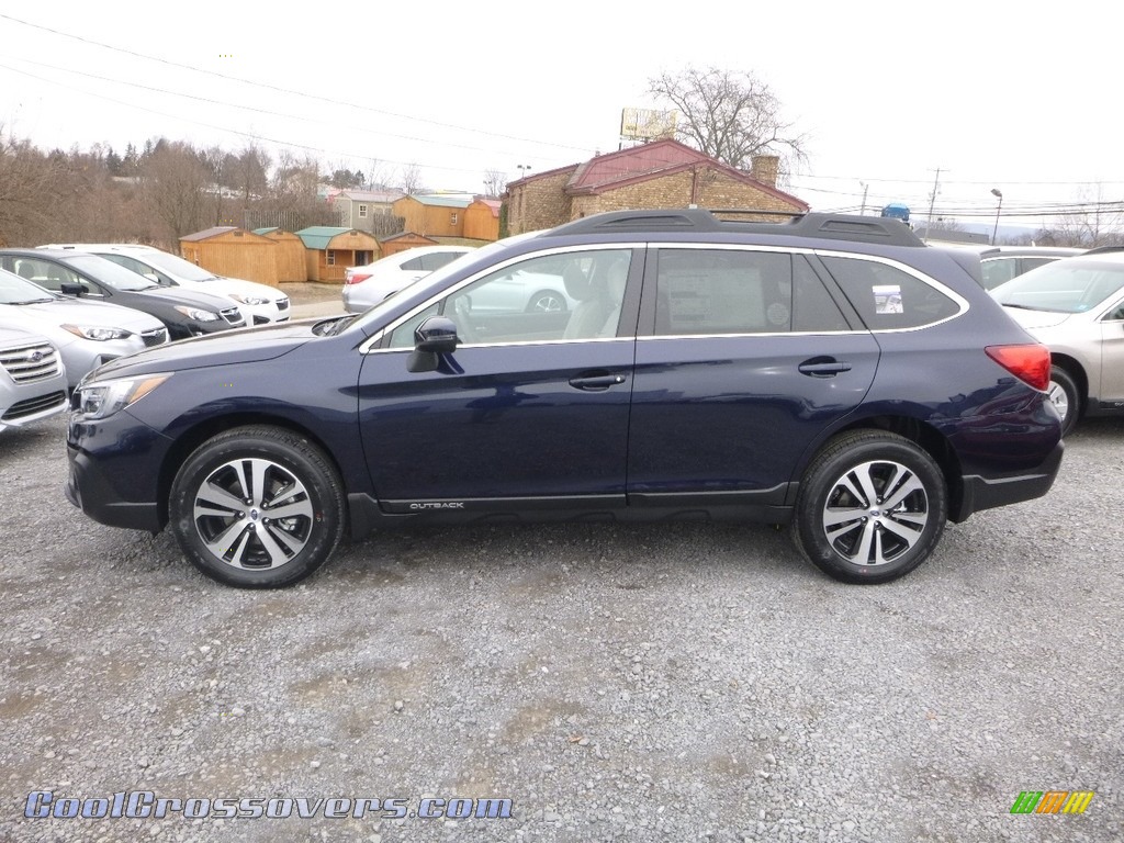 2018 Outback 2.5i Limited - Dark Blue Pearl / Ivory photo #7