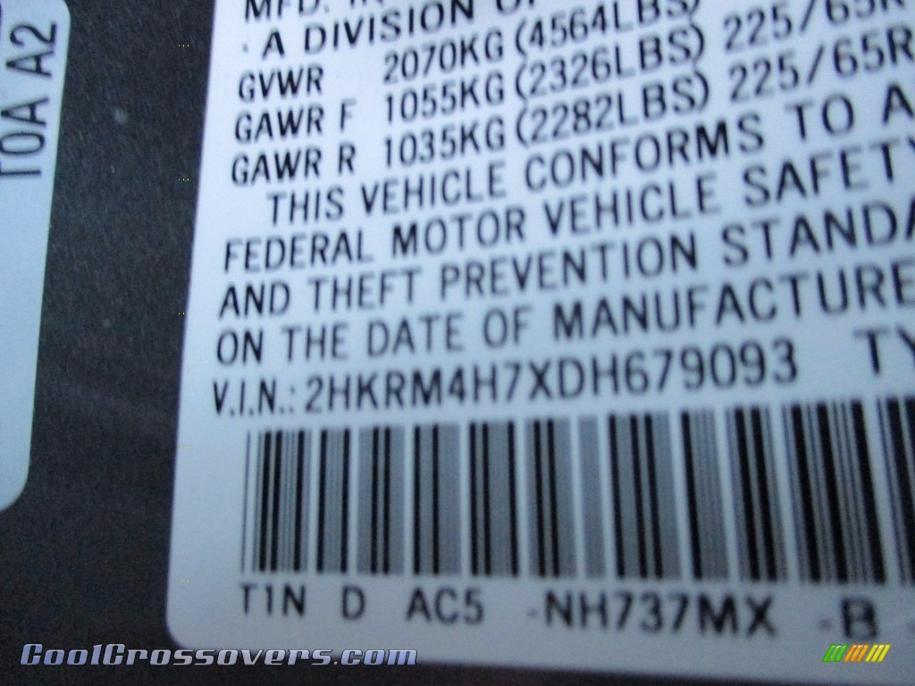 2013 CR-V EX-L AWD - Polished Metal Metallic / Gray photo #19