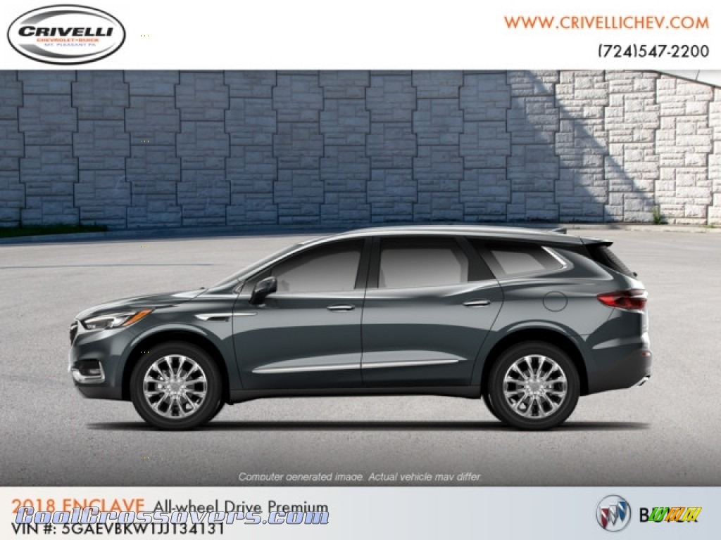 Dark Slate Metallic / Shale Buick Enclave Premium AWD