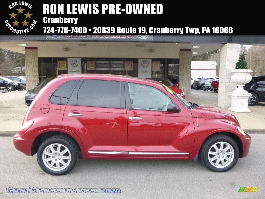 Inferno Red Crystal Pearl / Pastel Slate Gray Chrysler PT Cruiser Classic