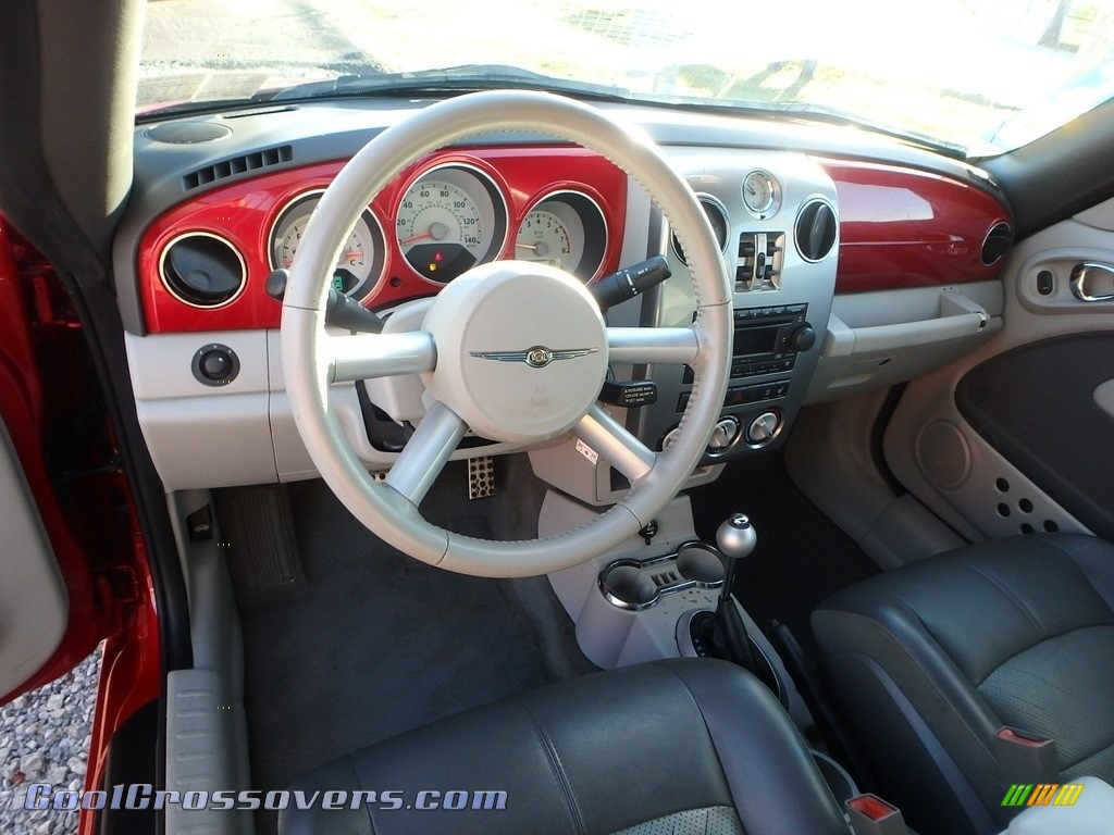 2006 PT Cruiser GT Convertible - Inferno Red Crystal Pearl / Pastel Slate Gray photo #10