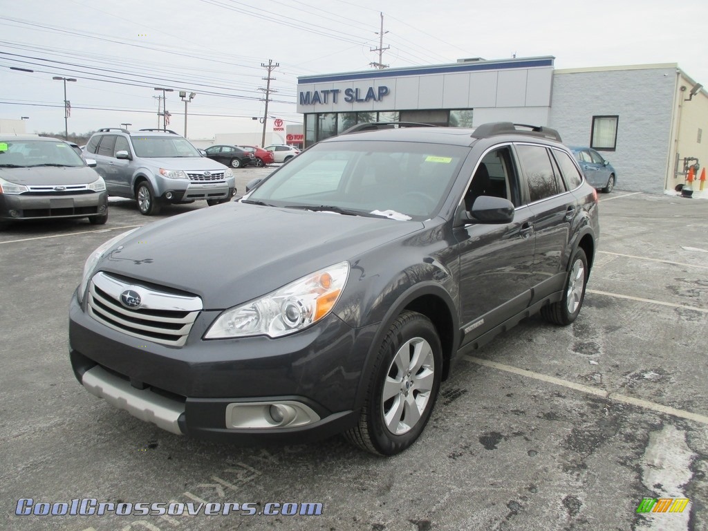 2012 Outback 2.5i Limited - Graphite Gray Metallic / Off Black photo #2