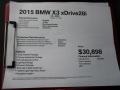 BMW X3 xDrive28i Glacier Silver Metallic photo #12