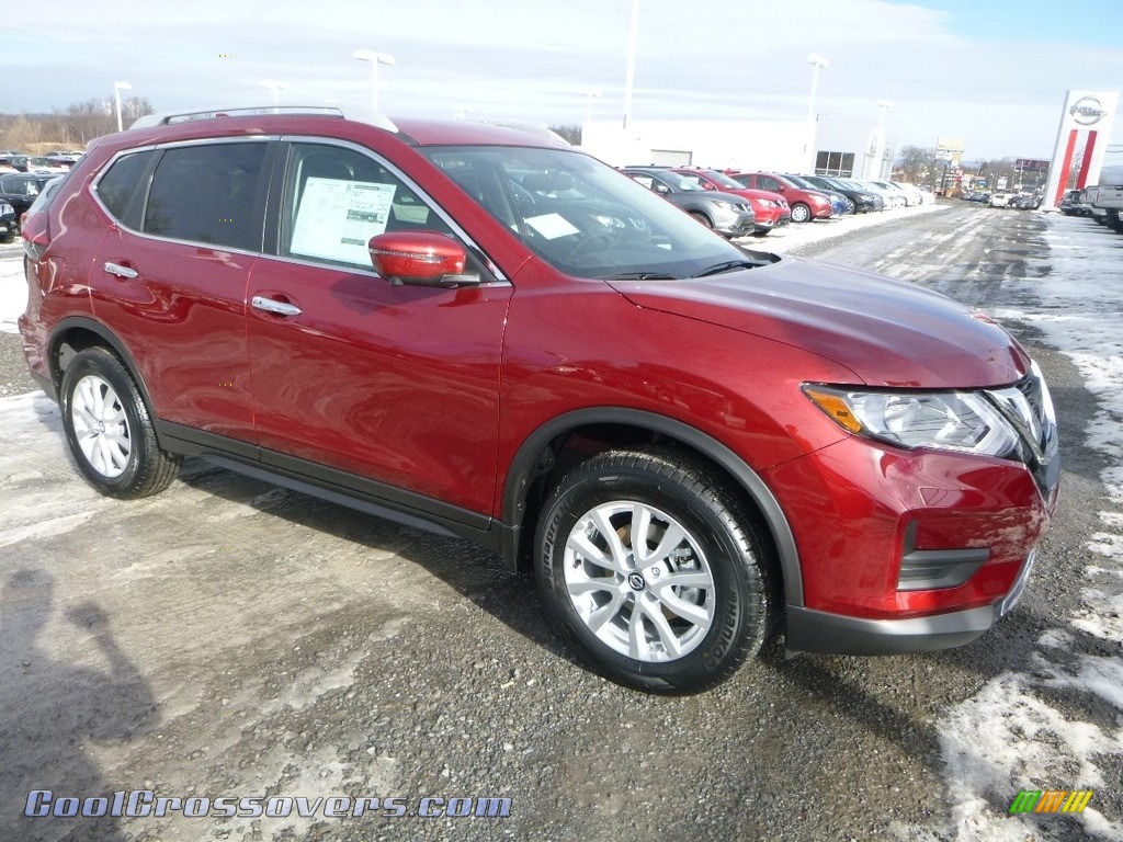 2018 Rogue SV AWD - Scarlet Ember / Charcoal photo #1