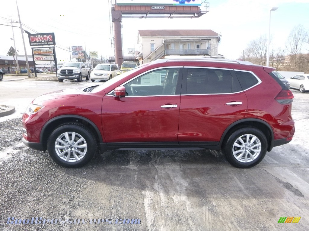2018 Rogue SV AWD - Scarlet Ember / Charcoal photo #7