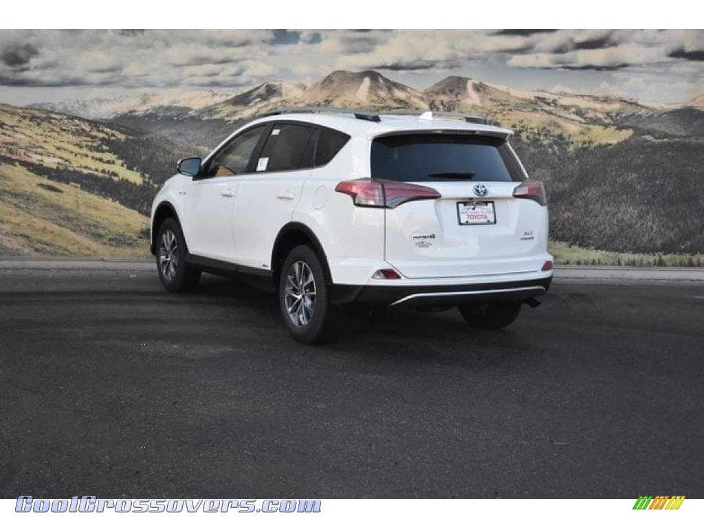 2018 RAV4 XLE AWD Hybrid - Super White / Black photo #3 2018 RAV4 XLE AWD Hybrid - Super White / Black photo #3