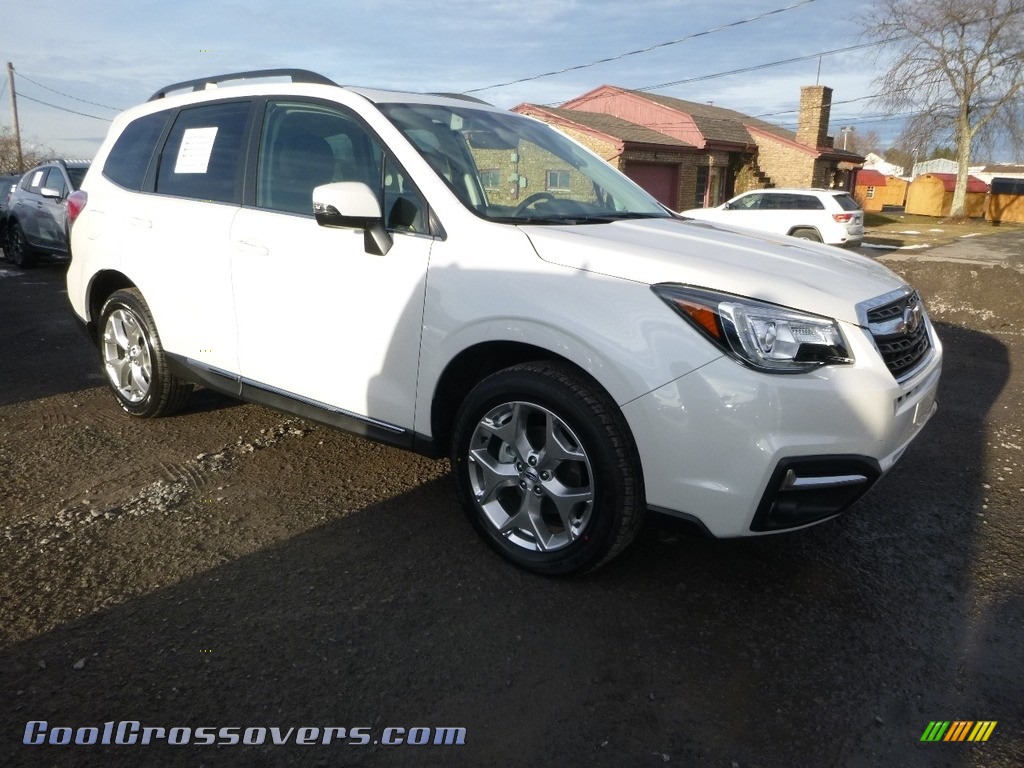 2018 Forester 2.5i Touring - Crystal White Pearl / Black photo #1
