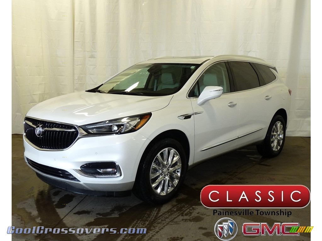 White Frost Tricoat / Shale Buick Enclave Premium AWD