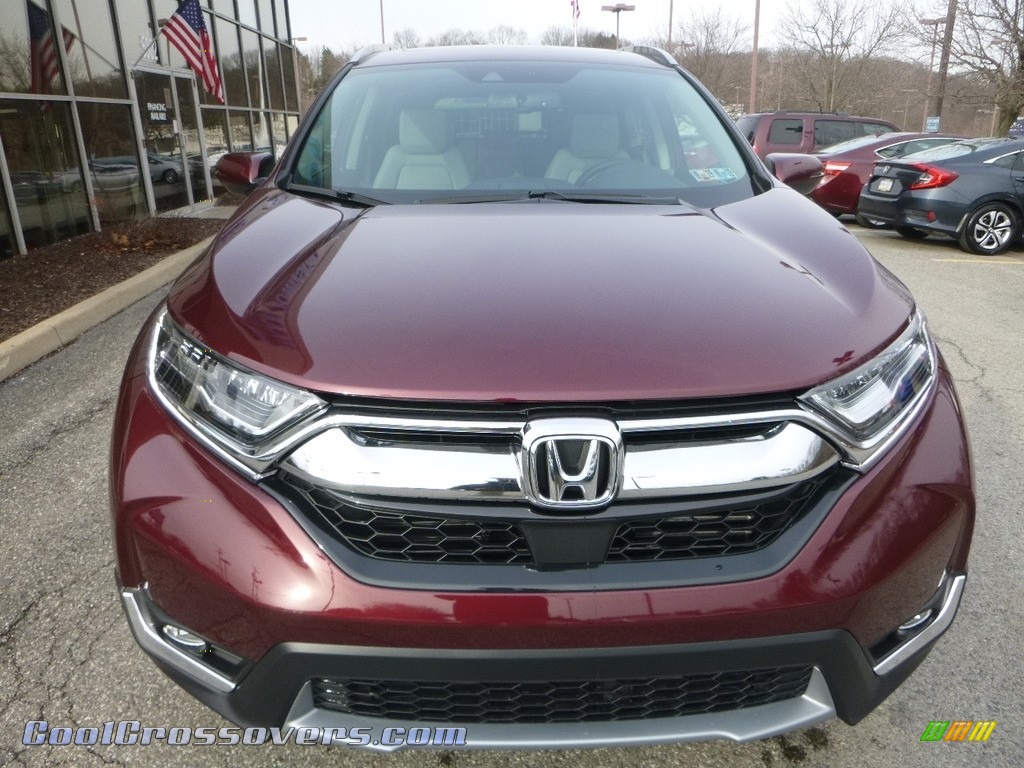 2018 CR-V Touring AWD - Basque Red Pearl II / Gray photo #6