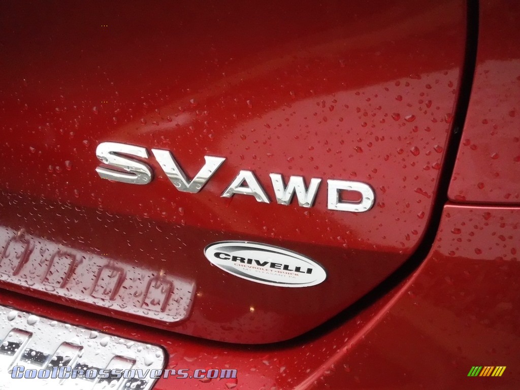 2015 Rogue SV AWD - Cayenne Red / Almond photo #8
