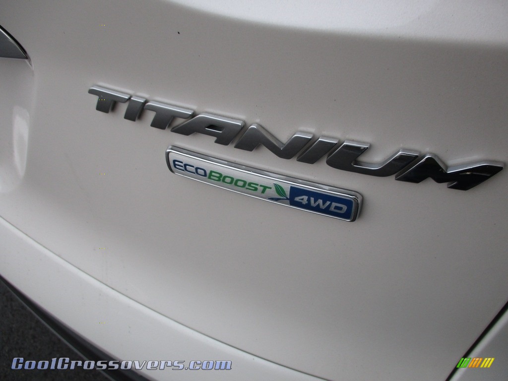 2014 Escape Titanium 2.0L EcoBoost 4WD - White Platinum / Charcoal Black photo #6