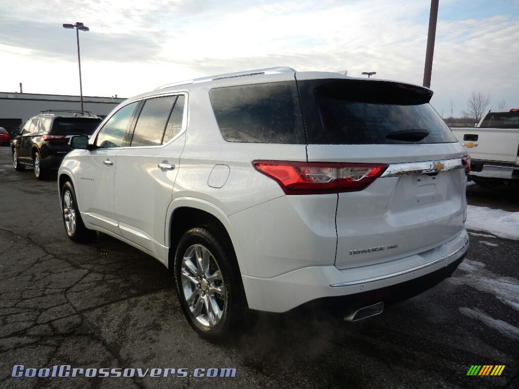 2018 Traverse High Country AWD - Iridescent Pearl Tricoat / High Country Jet Black/Loft Brown photo #5