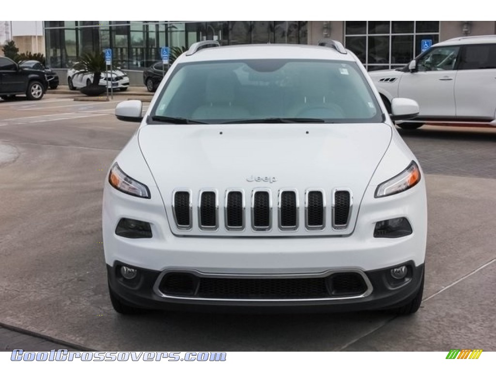2016 Cherokee Limited - Bright White / Black/Light Frost Beige photo #2