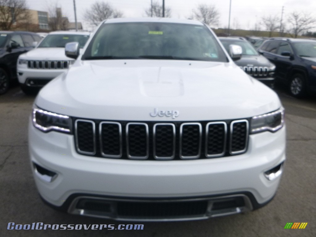 2018 Grand Cherokee Limited 4x4 - Bright White / Black/Light Frost Beige photo #8