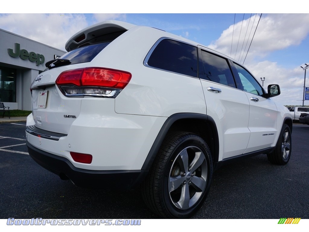 2015 Grand Cherokee Limited - Bright White / Black/Light Frost Beige photo #14