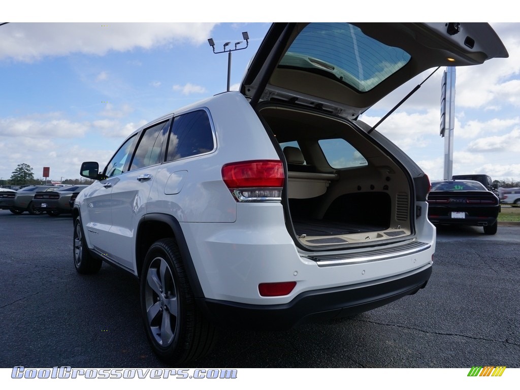2015 Grand Cherokee Limited - Bright White / Black/Light Frost Beige photo #20