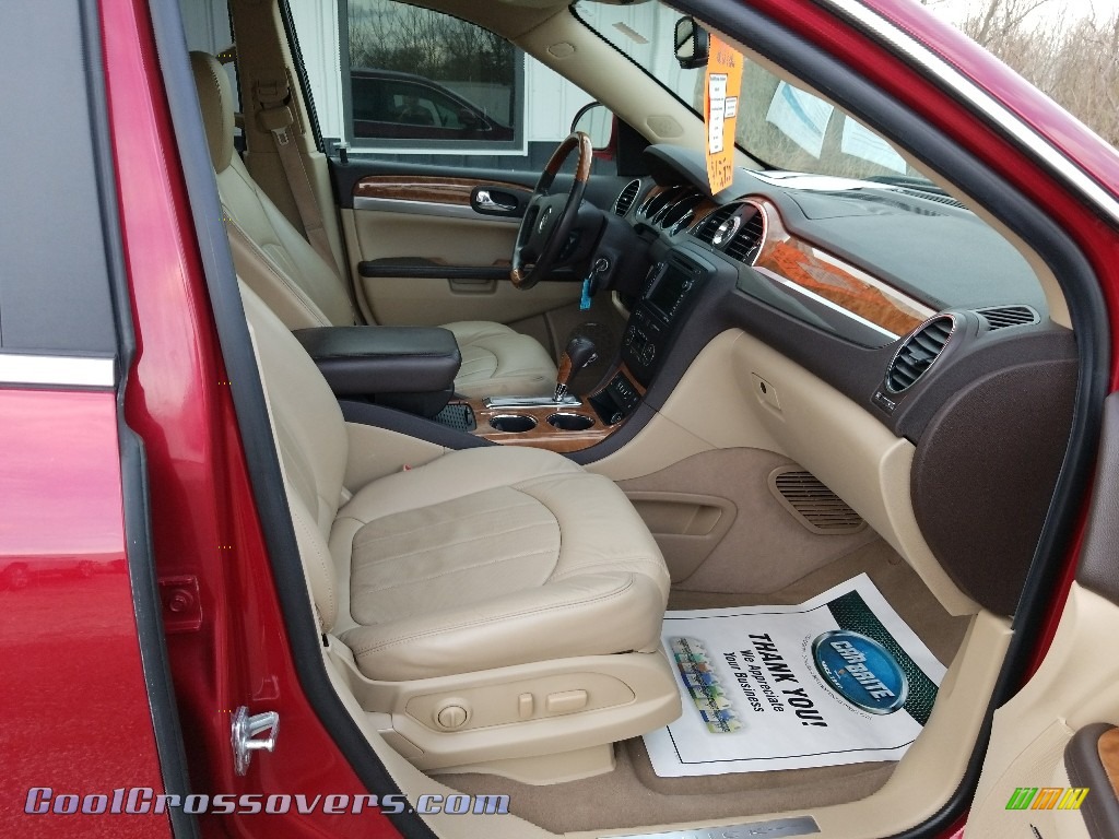 2012 Enclave AWD - Crystal Red Tintcoat / Cashmere photo #16