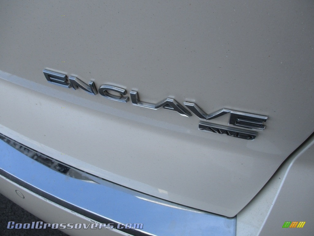 2014 Enclave Premium AWD - White Diamond Tricoat / Cocoa photo #6