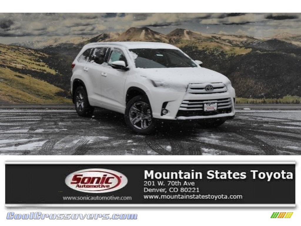2018 Highlander Limited AWD - Blizzard White Pearl / Ash photo #1