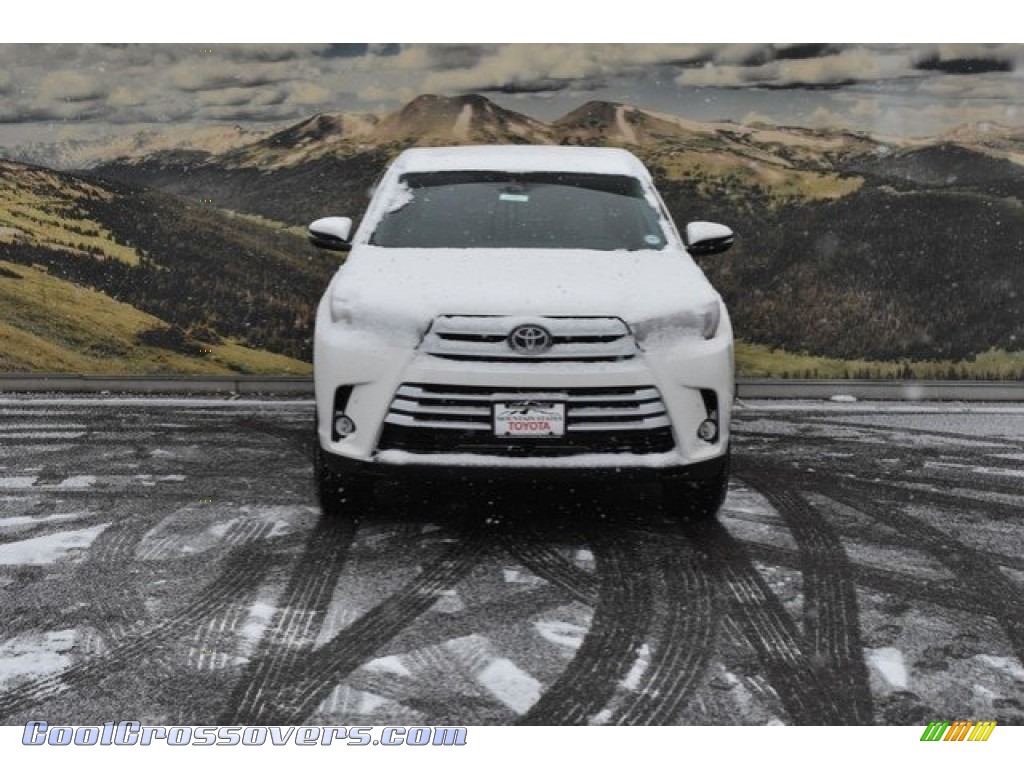 2018 Highlander Limited AWD - Blizzard White Pearl / Ash photo #2