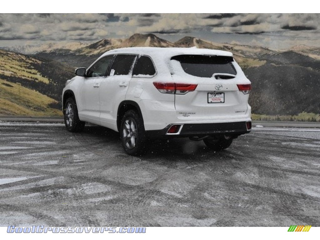 2018 Highlander Limited AWD - Blizzard White Pearl / Almond photo #3