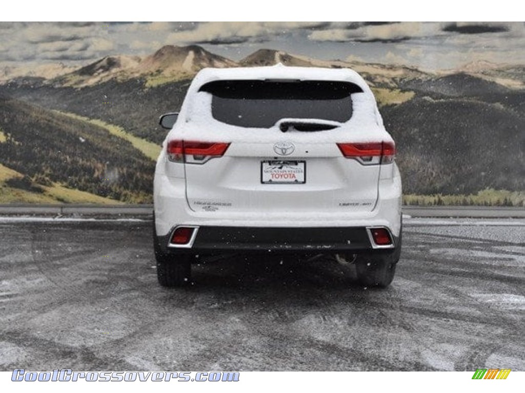 2018 Highlander Limited AWD - Blizzard White Pearl / Almond photo #4