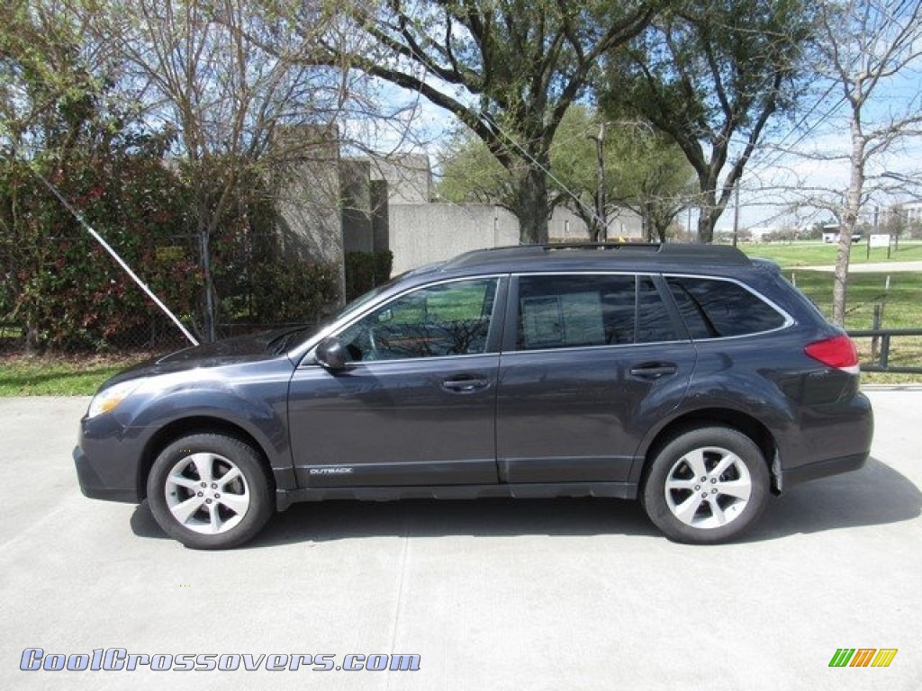 2013 Outback 2.5i Limited - Graphite Gray Metallic / Off Black Leather photo #11