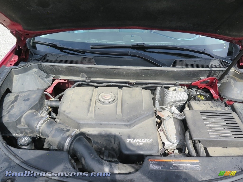 2010 SRX 4 V6 Turbo AWD - Crystal Red Tintcoat / Shale/Brownstone photo #16
