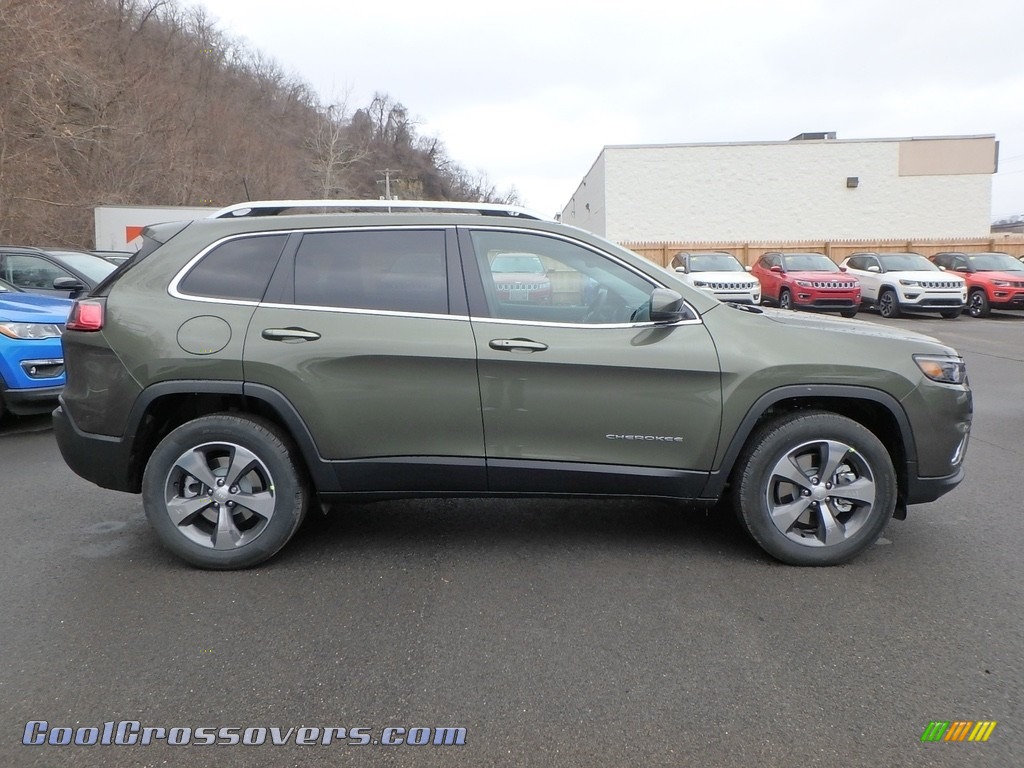 2019 Cherokee Limited 4x4 - Olive Green Pearl / Black photo #6