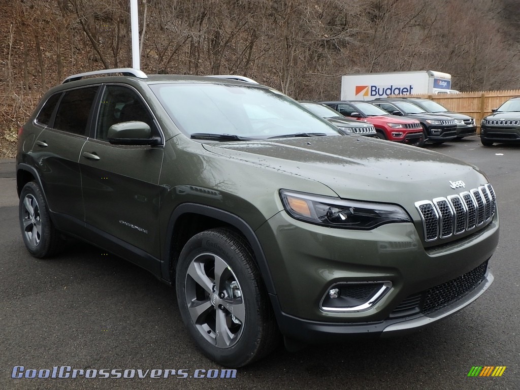 2019 Cherokee Limited 4x4 - Olive Green Pearl / Black photo #7