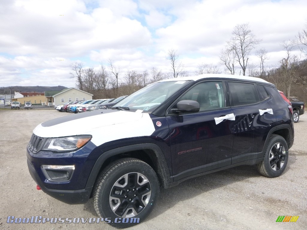 2018 Compass Trailhawk 4x4 - Jazz Blue Pearl / Black/Ruby Red photo #1