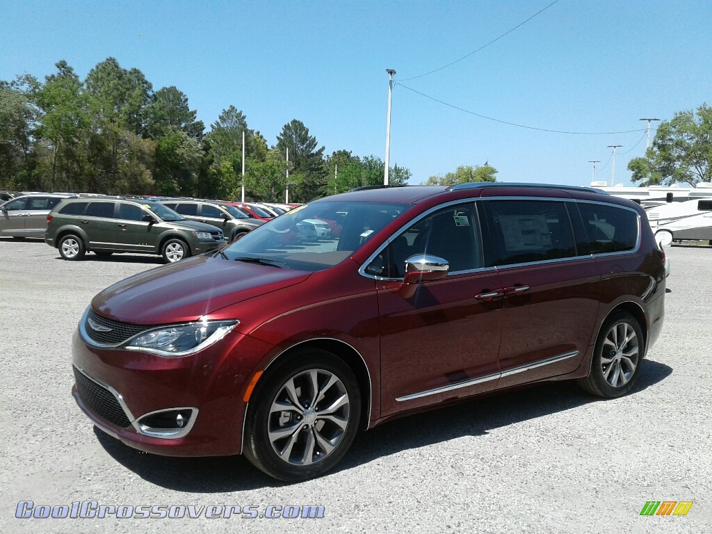 2018 Pacifica Limited - Velvet Red Pearl / Black/Deep Mocha photo #1
