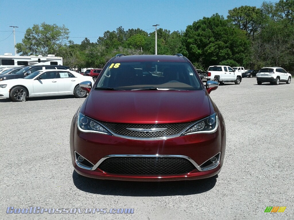2018 Pacifica Limited - Velvet Red Pearl / Black/Deep Mocha photo #8