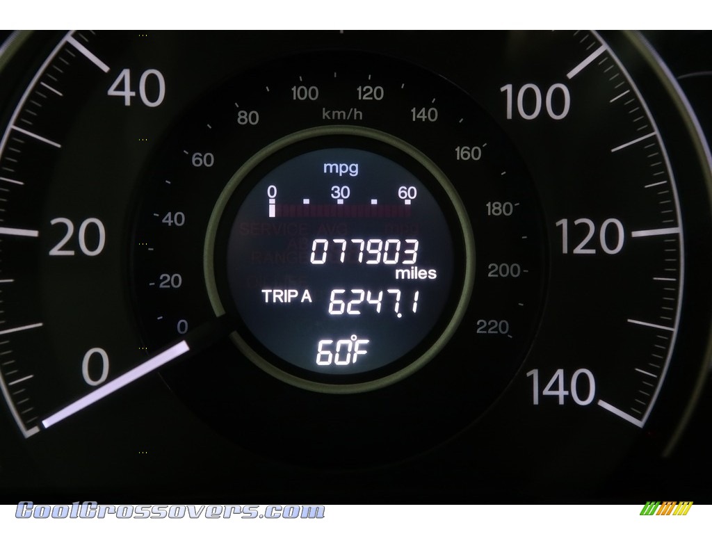 2012 CR-V EX 4WD - Crystal Black Pearl / Gray photo #16