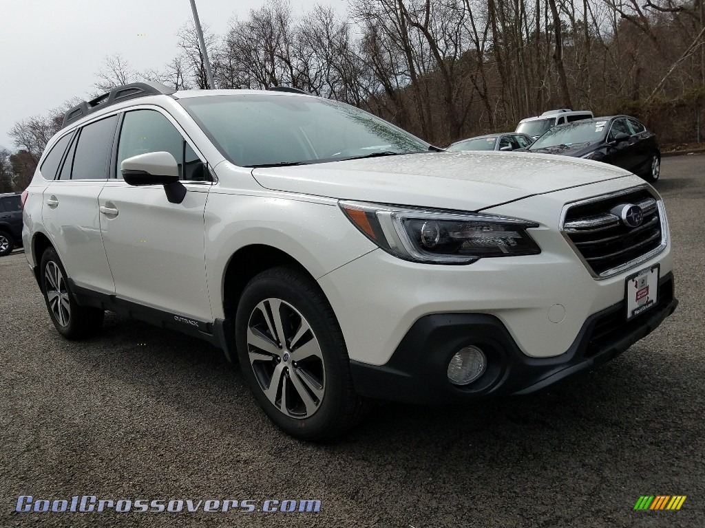 2018 Outback 3.6R Limited - Crystal White Pearl / Black photo #1