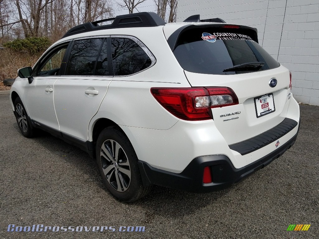 2018 Outback 3.6R Limited - Crystal White Pearl / Black photo #2