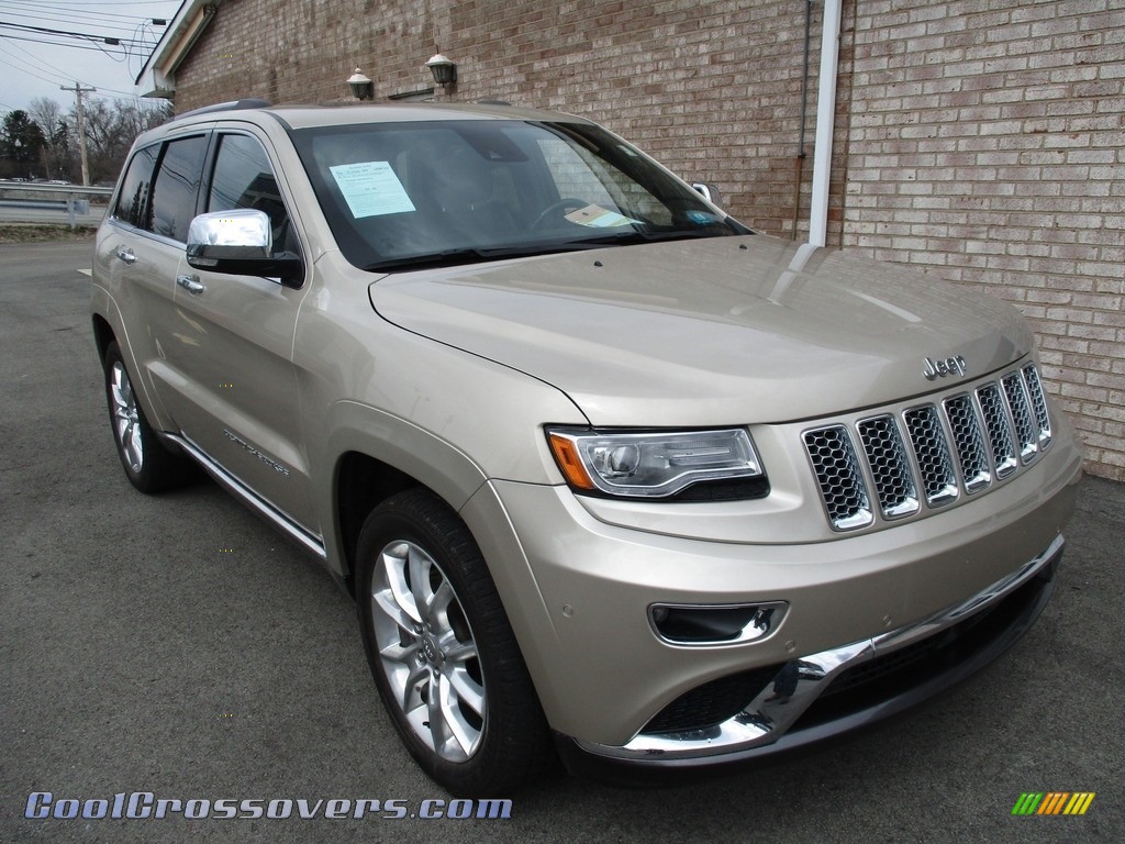2014 Grand Cherokee Summit 4x4 - Cashmere Pearl / Summit Grand Canyon Jeep Brown Natura Leather photo #9